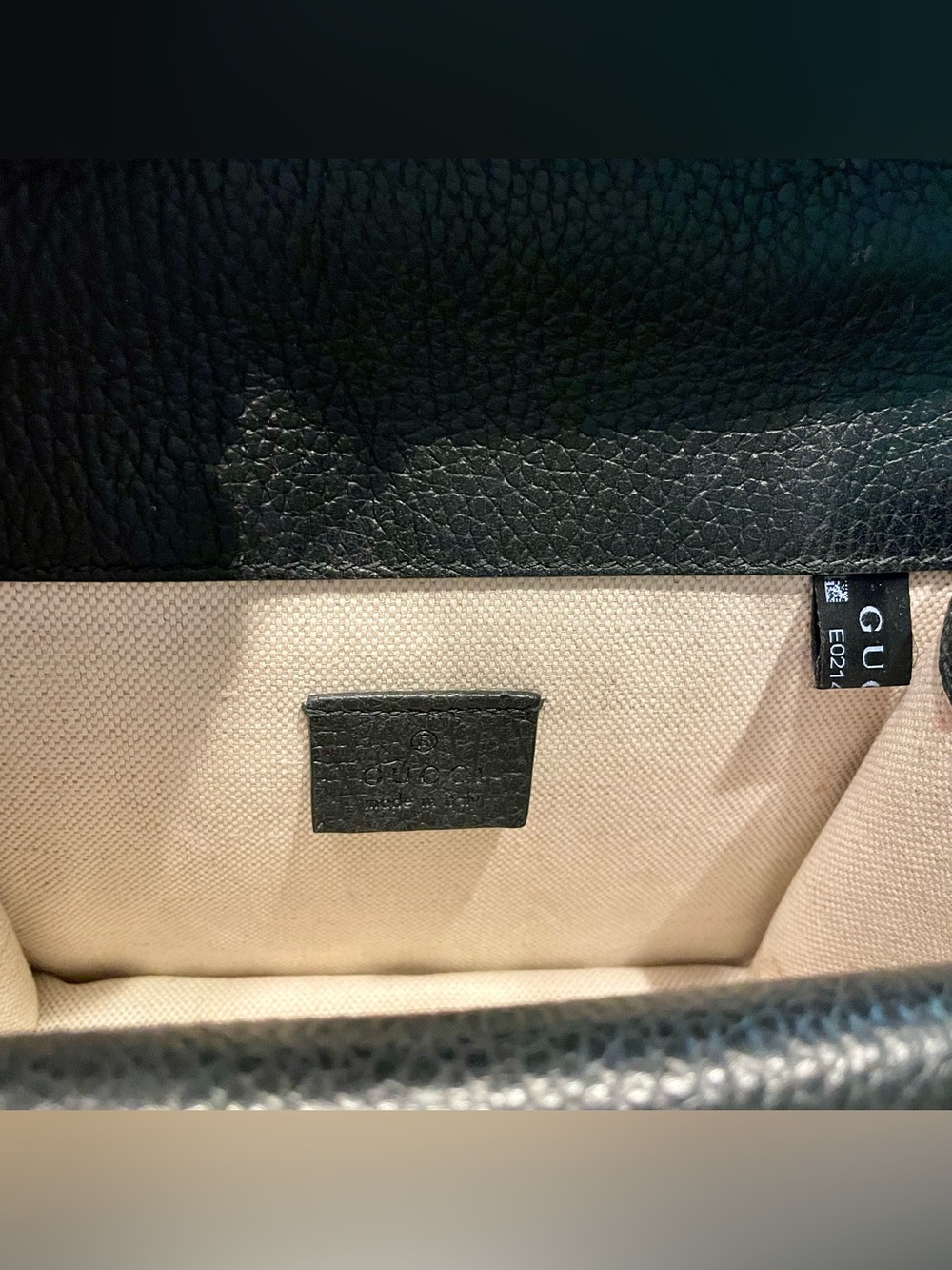 🔥Authentic Gucci Black Leather Dionysus Small Shoulder Bag - Picture 7 of 10